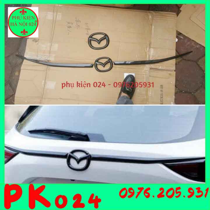 [CX-5 2018-2020] Ốp Trang Trí Tay Mở Cốp Logo Xe Ô Tô CX5, CX-5 2018 2019 2020 Vân Cacbon