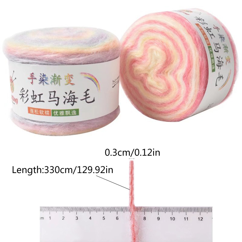 Cuộn Len Đan Sợi Mềm 24 Màu gradient Hoàn Hảo