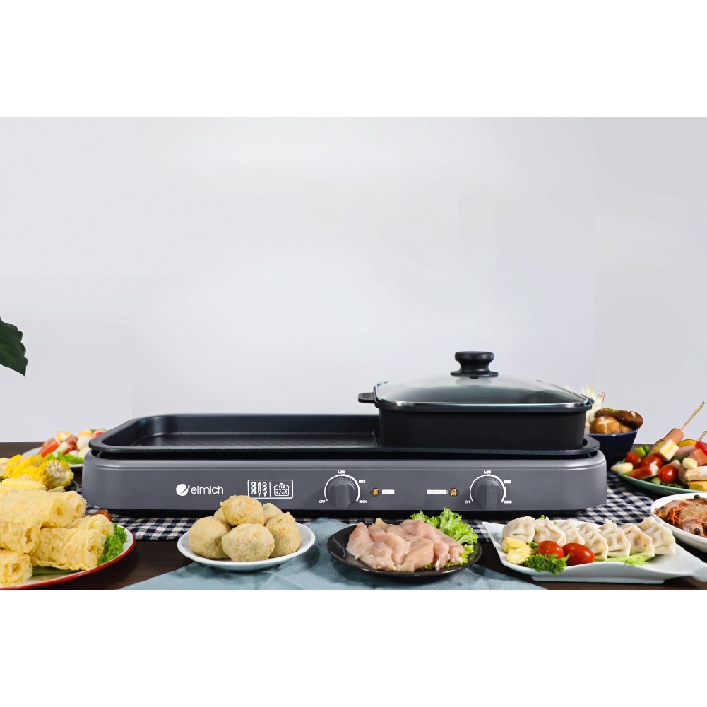 Bếp Nướng Lẩu Đa Năng Elmich EDA-0847  - Hàng Chính Hãng