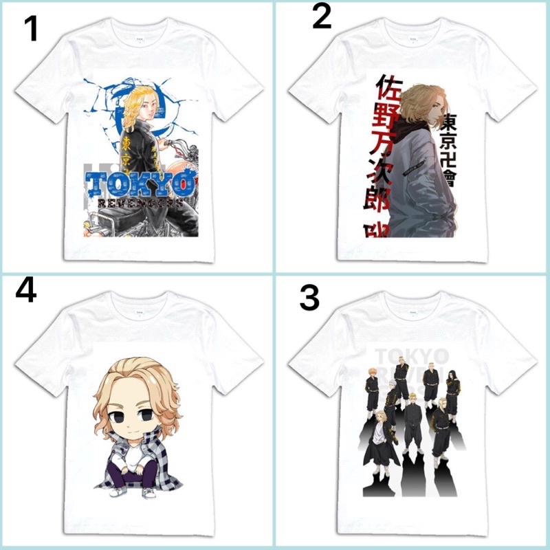 áo in hình mikey manjirou Sano tokyo revengers / aoa thun mikey