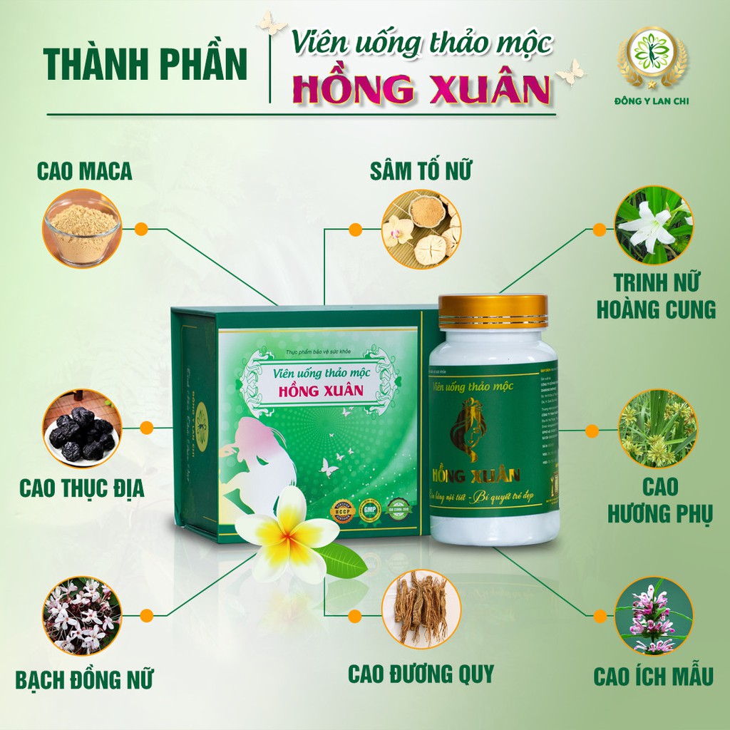 VIÊN UỐNG THẢO MỘC HỒNG XUÂN LAN CHI_ ĐIỀU HOÀ NỘI TIẾT TỐ NỮ, HỖ TRỢ HIẾM MUỘN- FREE SHIP TOÀN QUỐC | BigBuy360 - bigbuy360.vn
