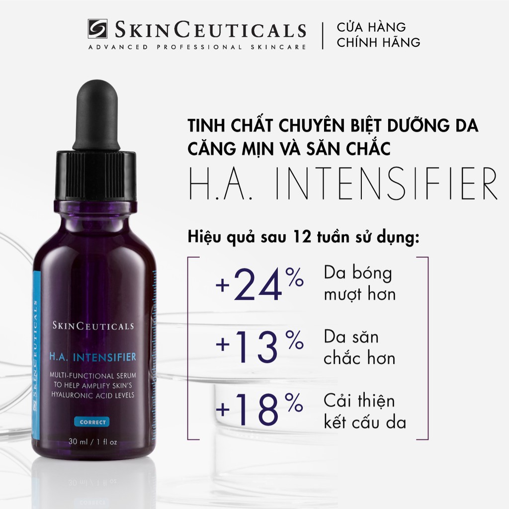 [Mã COSLUX05 giảm 120K] Skinceuticals H.A. Intensifier giúp da căng mịn, bóng mượt và săn chắc 30ml