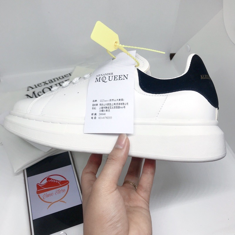 [ Hot Trend - Dây Lụa ] Giày thể thao McQ gót nhung đen dây lụa cao cấp - Yuno  | BigBuy360 - bigbuy360.vn