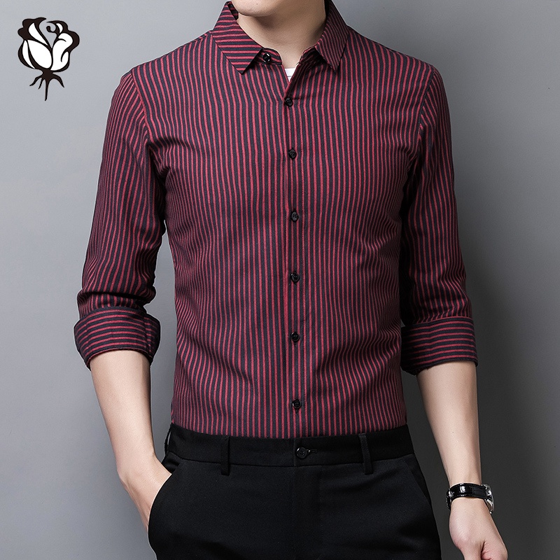 Sơ Mi Nam Tay Dài Kẻ Sọc Thời Trang Mới