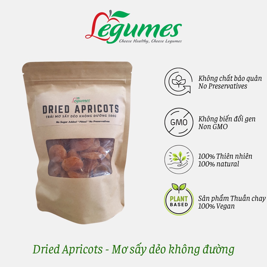 [100g] - Trái cây sấy dẻo các loại , nguyên chất , không đường - Dried Fruits No Sugar, No Preservatives Légumes Vietnam