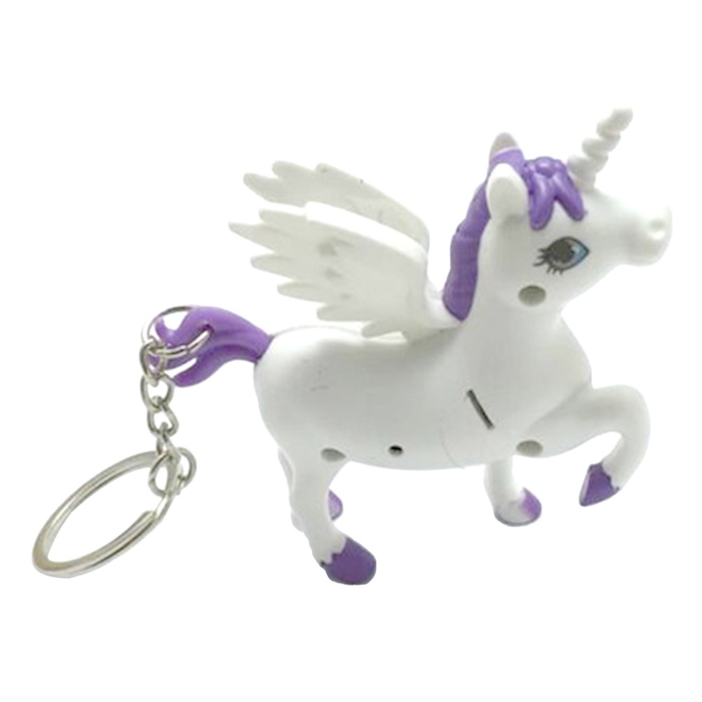 Móc khóa hình ngựa kì lân có đèn LED