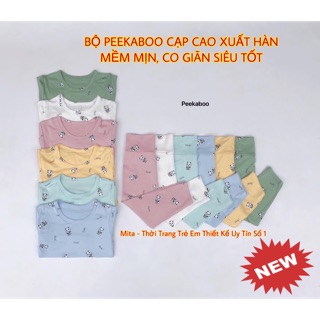 [CẠP CAO XUẤT HÀN] Bộ dài tay cho bé PEEKABOO MỀM MƯỚT, CO GIÃN SIÊU TỐT - thun lạnh HÀNG LOẠI 1