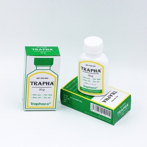 Bột Khử Mùi TRAPHA Khử Mùi Hôi Chân, Khử Mùi Hôi Nách Traphaco Lọ 30g