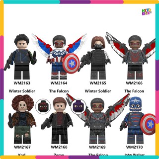 Đồ Chơi Xếp Hình Minifigures Mô Hình Nhân Vật Siêu Anh Hùng Marvel Winter Soldier Falcon Iron Man Nhiều Mẫu WM6117