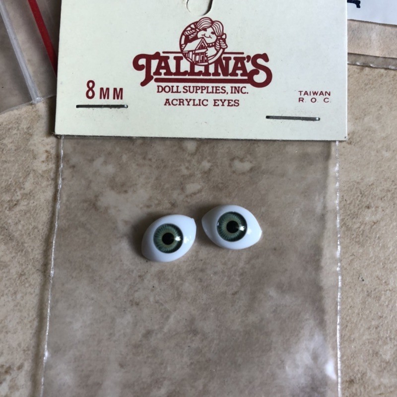 M1D- Mắt giả nhựa Acrylic 8mm cho búp bê