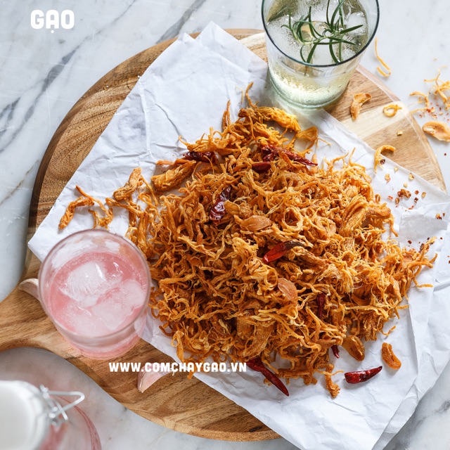 GẠO - KHÔ GÀ SA TẾ TỎI - 250G