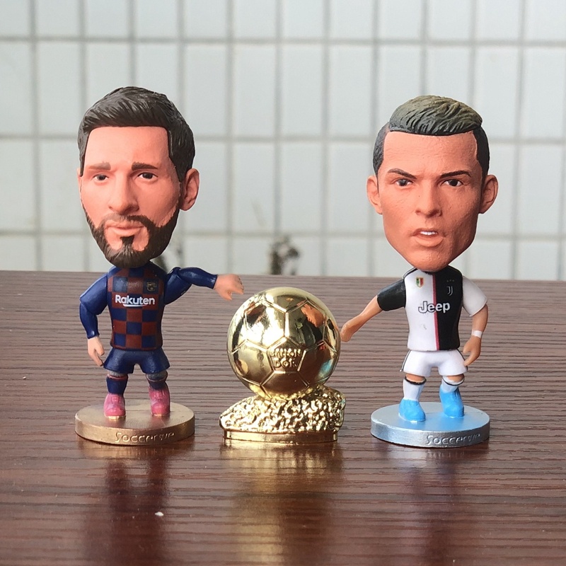 Mô hình cup Nha, WC, C1, giày vàng, quả bóng vàng trang trí tượng cầu thủ