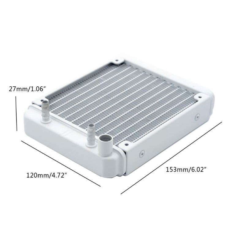 DOU PC Water Cooling Aluminum Radiator 12CM Installation Position For Computer LED Beauty Apparatus Computer Water Cooling