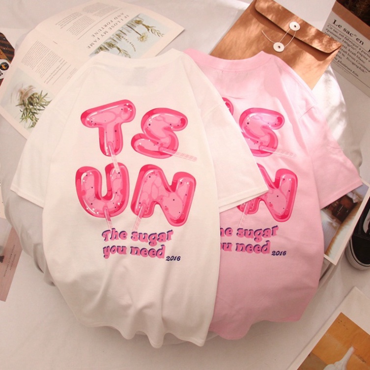 Áo thun unisex tay lỡ cổ tròn in chữ TSUN, áo phông form rộng chất Cotton mát mịn phong cách thaoir mái trẻ trungATIN124 | WebRaoVat - webraovat.net.vn