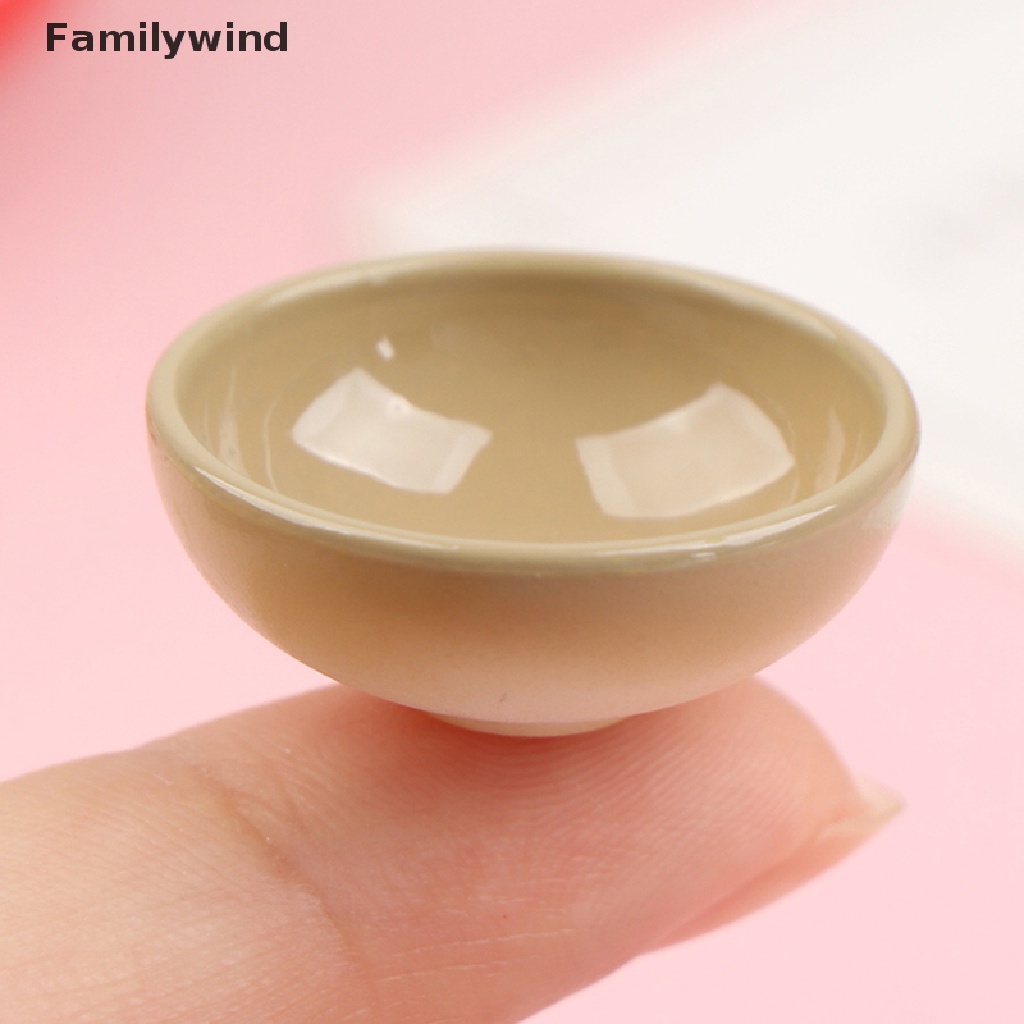 Set 10 Chén Dĩa Tỉ Lệ 1 / 12 Dùng Trang Trí Nhà Búp Bê