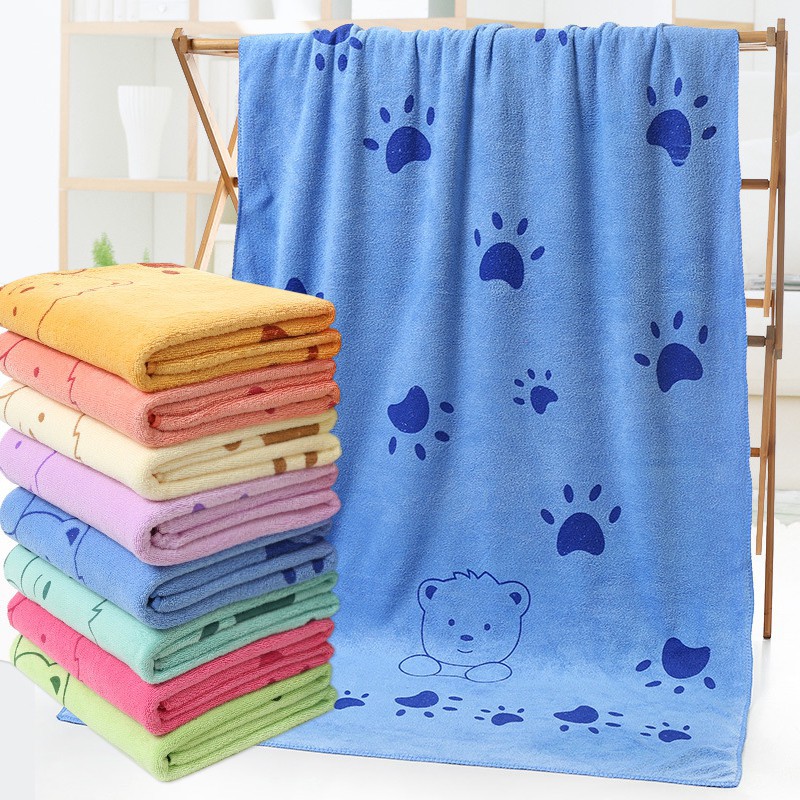 Khăn tắm Microfiber Phim hoạt hình Children Beach Khăn mềm thấm nước Sử dụng hàng ngày