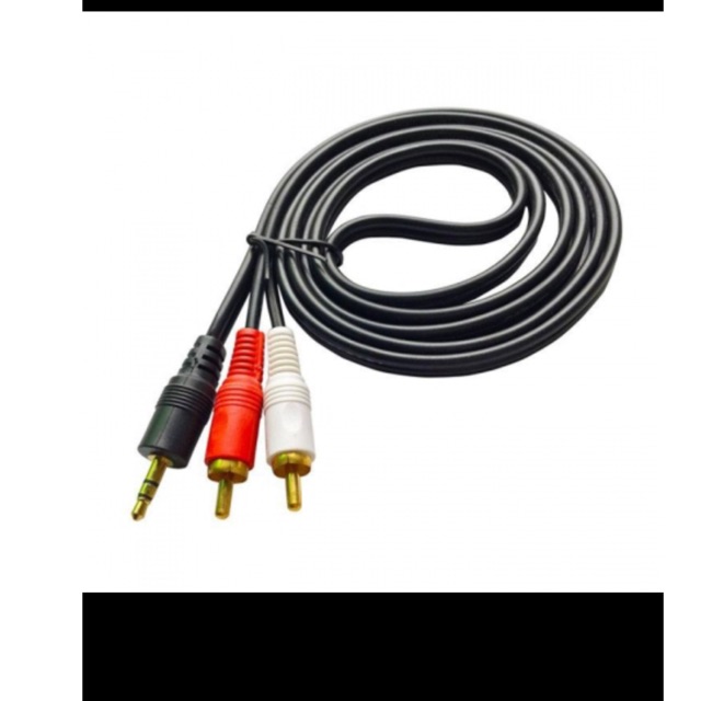 Cáp truyền âm thanh Jack 3.5 ra 2 hoa sen dài 1 m8