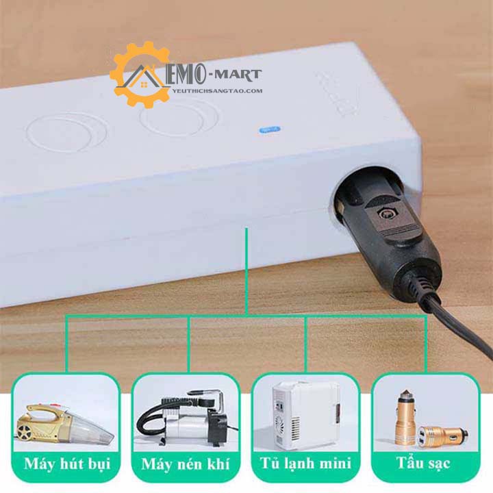 [ FREE SHIP ] 💥 Bộ đổi nguồn từ 220V sang 12V 💥 BH 12 THÁNG 💥 Nguồn ra 6A-72W Dạng tẩu cắm ô tô