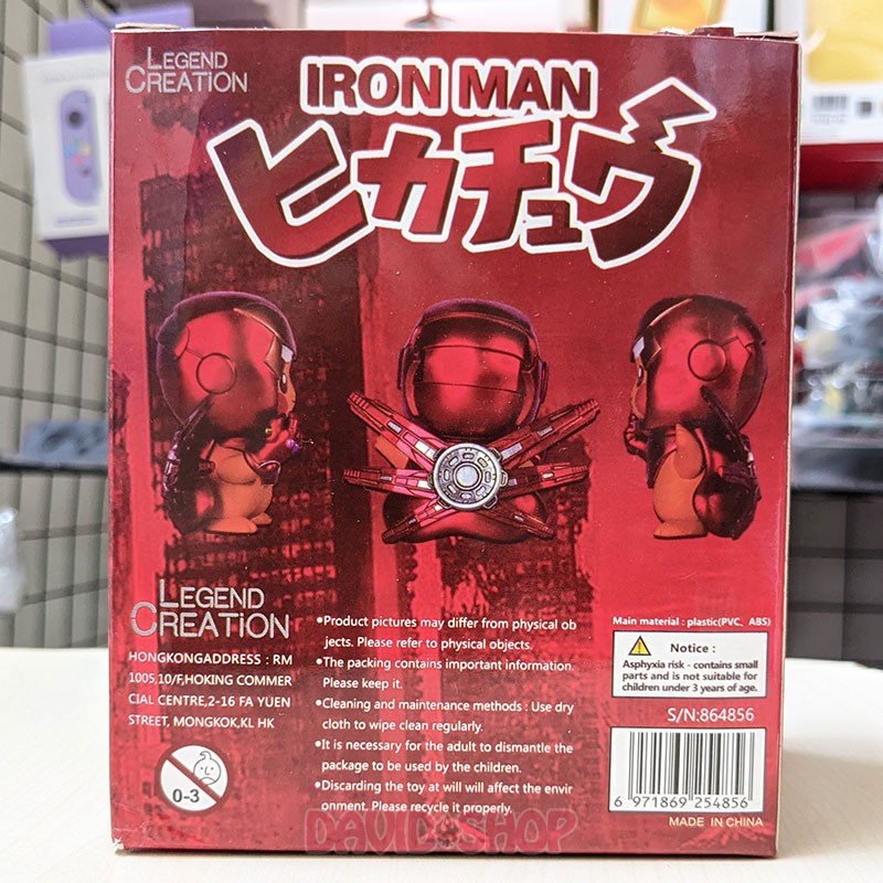 Mô hình Figure Pikachu cosplay Iron Man Búng Tay