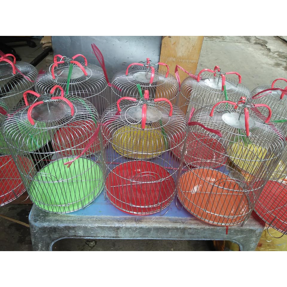 Lồng kẽm nuôi chim sâu cao 24 tròn 21