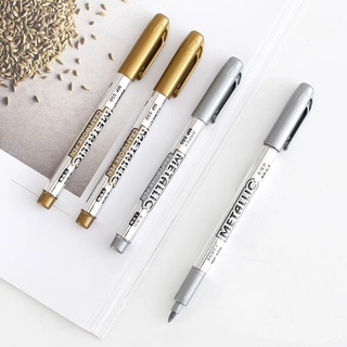 Bút metalic nhũ vàng, nhũ bạc trang trí sổ planner