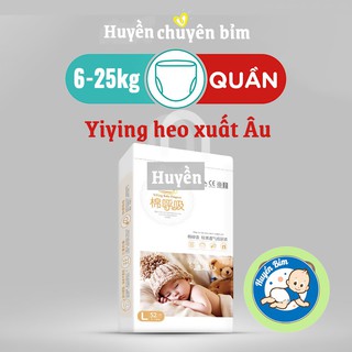Bỉm Yiying / Yiying heo xuất Âu quần S72/M60/L52/XL44/XXL40/XXXL36