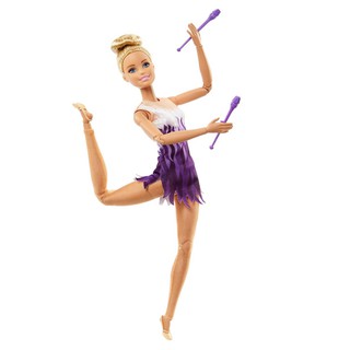 Búp bê Barbie yoga Made to Move có khớp gymnast DVF68
