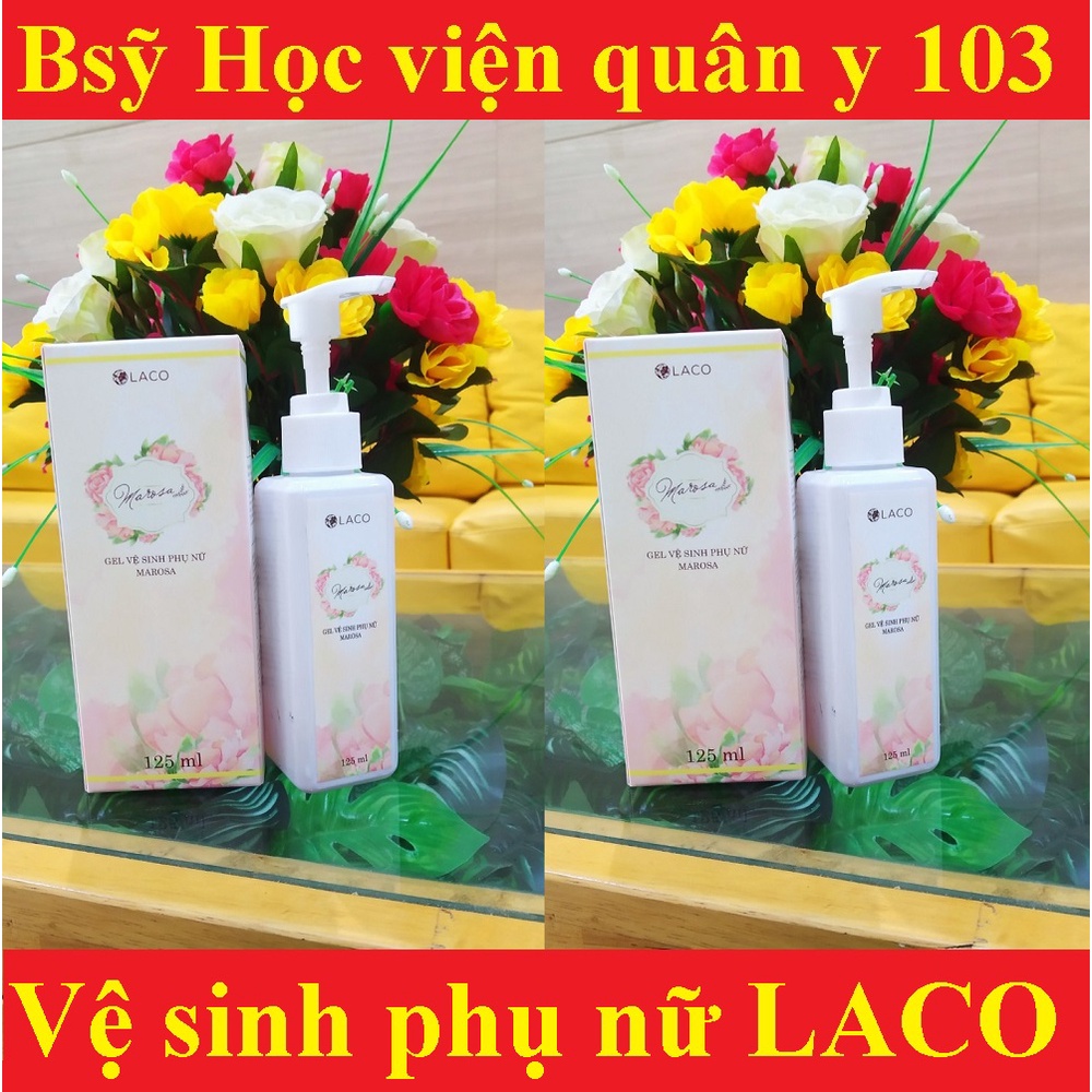 Dung dịch vệ sinh phụ nữ Laco Marosa se khít và làm hồng vùng kín, hết viêm ngứa, khô hạn, sạch khí hư 125ml