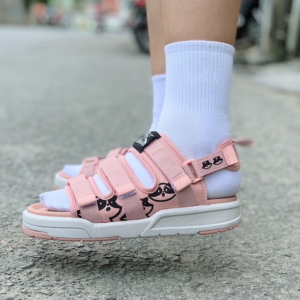 Sandal ZX 3121 nam nữ Raccoon Ver 1 - Pink White