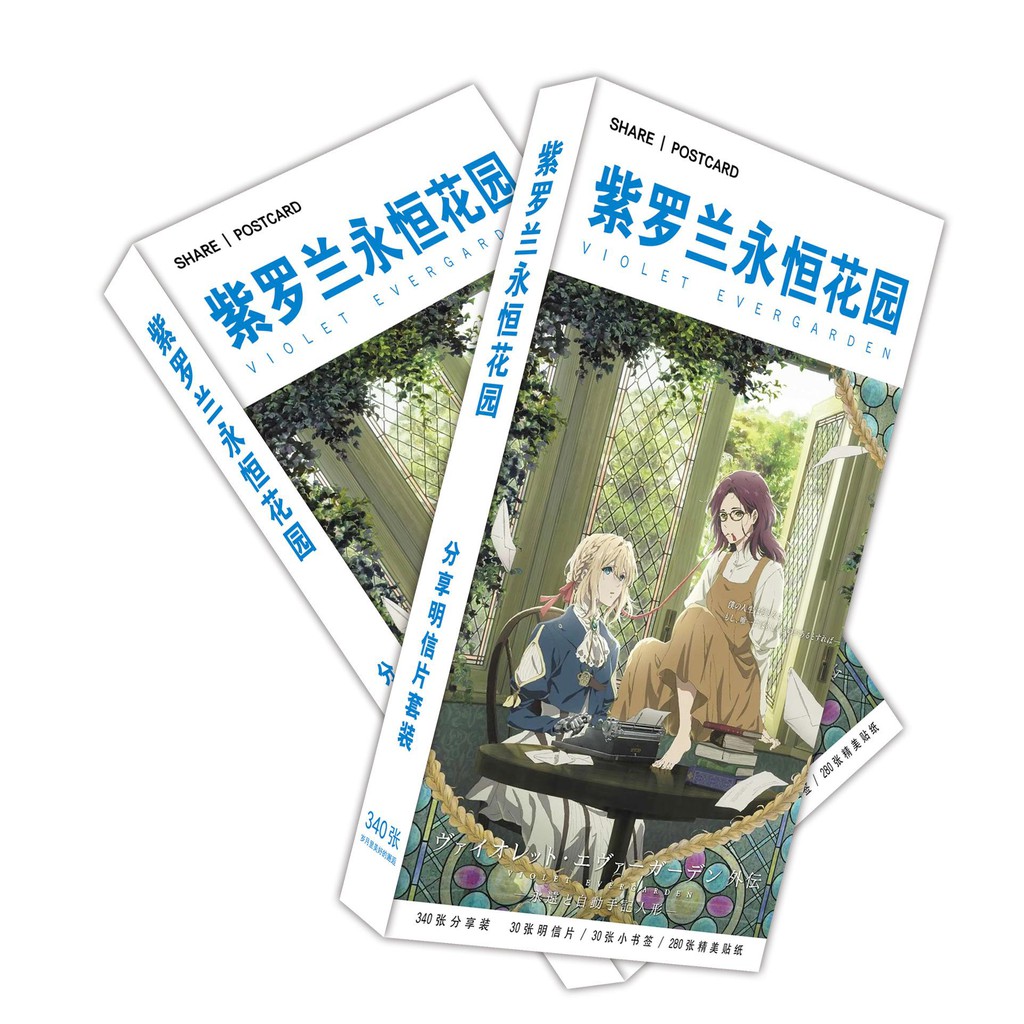 Postcard Violet Evergarden 30 tấm hộp ảnh bộ ảnh có ảnh dán sticker lomo bưu thiếp quà tặng độc đáo