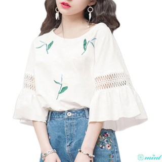Áo nữ tay lửng ống