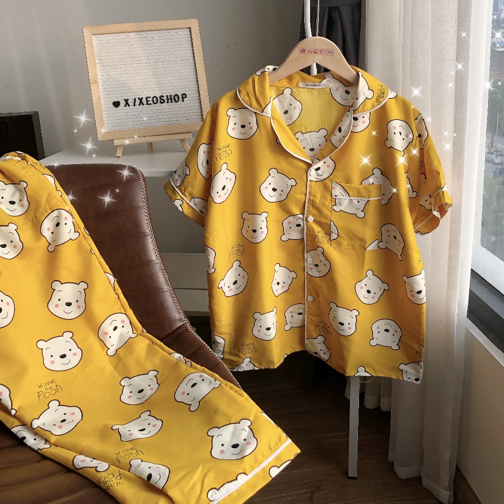 Pijama nữ họa tiết, bộ đồ pijama dài thiết kế phong cách uzang xixeoshop | BigBuy360 - bigbuy360.vn