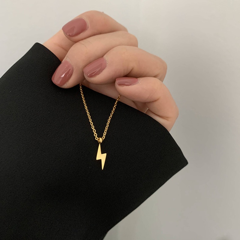 Dây Chuyền Mặt Hình Tia Chớp Mini 19604 Mạ Vàng Sang Trọng