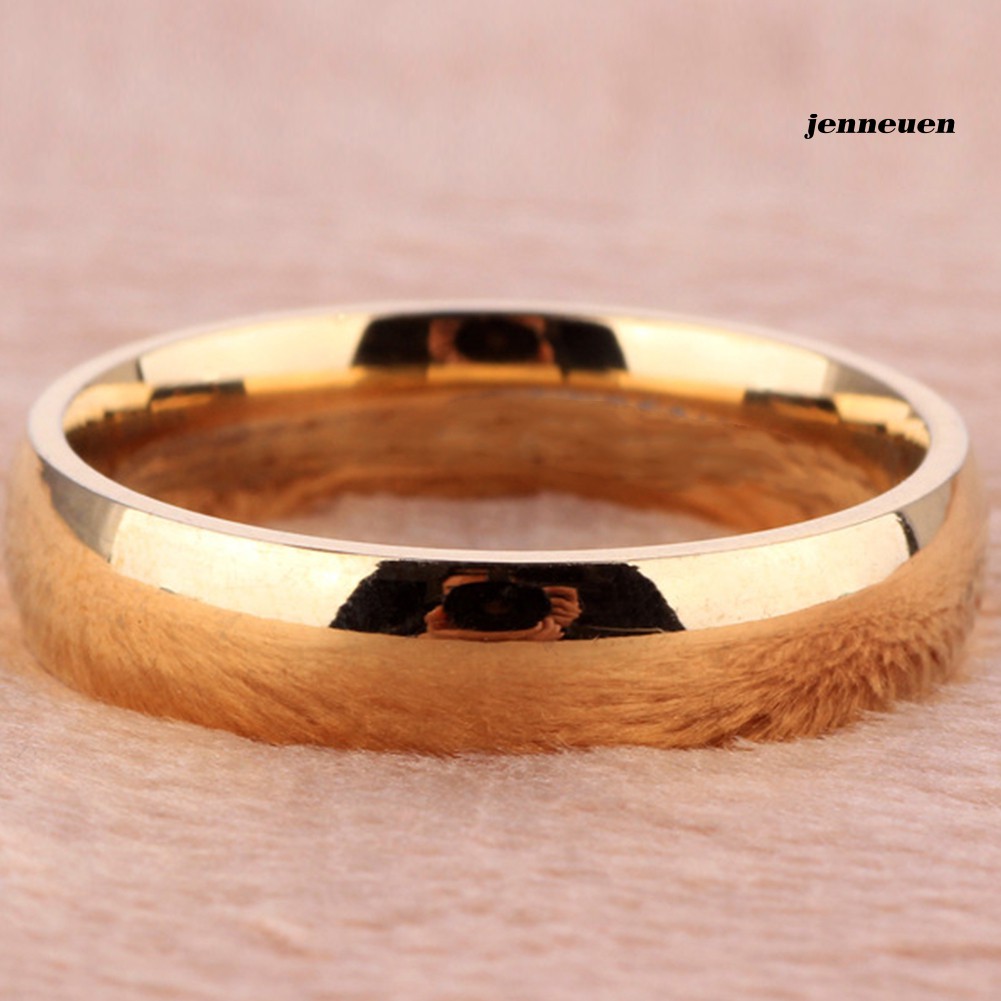 Nhẫn Thép Titan Thiết Kế Đơn Giản Cho Cặp Đôi