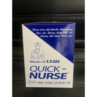 Gạc y tế Quick Nurse 2x2 - 8 miếng/ gói (Hộp 24 gói)