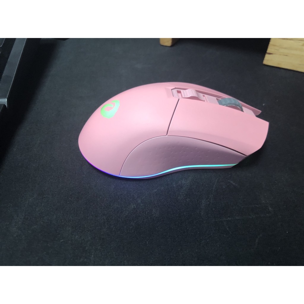 Chuột không dây Gaming DAREU EM901 RGB - PINK (BRAVO ATG4090 sensor)