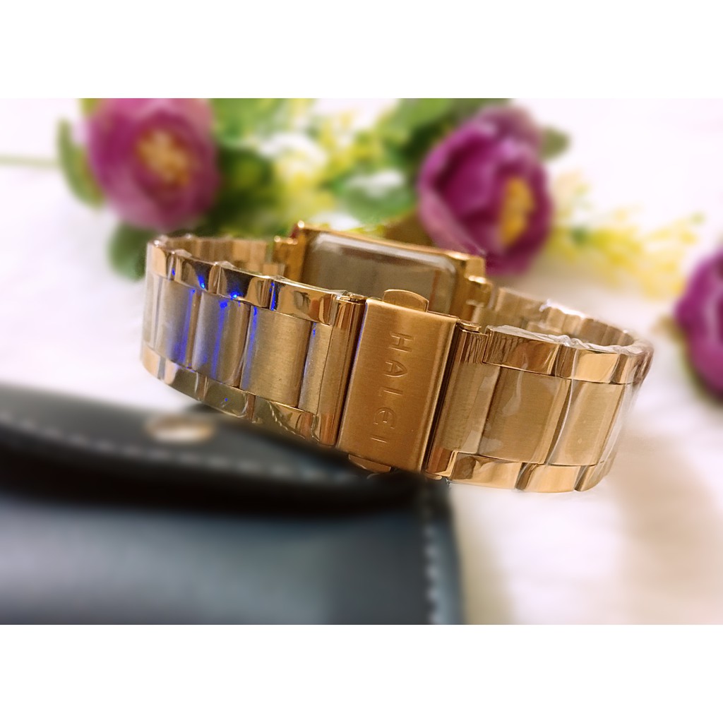 Đồng hồ cặp đôi dây thép Halei mặt vuông sành điệu | BigBuy360 - bigbuy360.vn