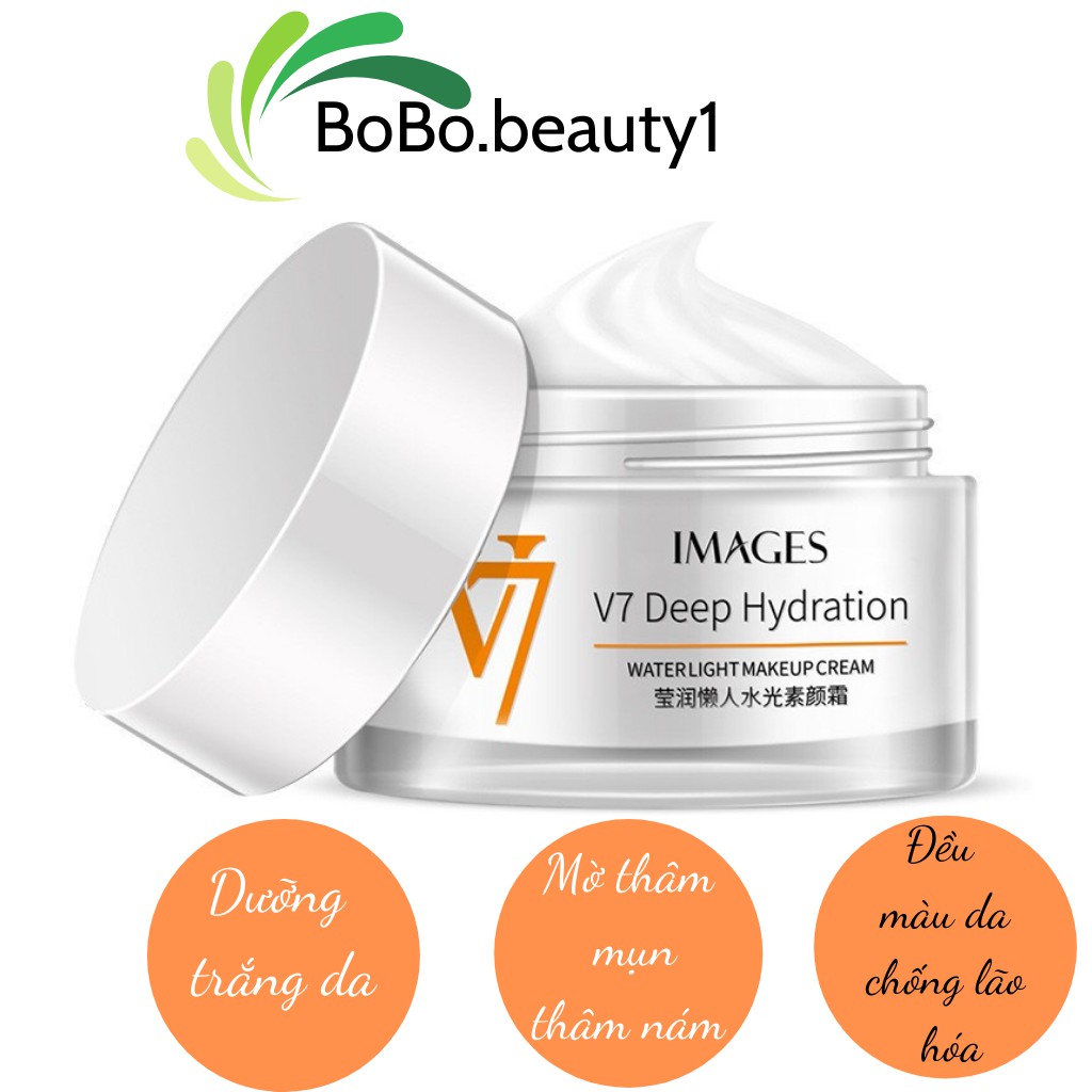 Kem dưỡng ẩm dưỡng trắng da cấp ẩm nước ngày đêm V7 IMAGES nội địa Trung