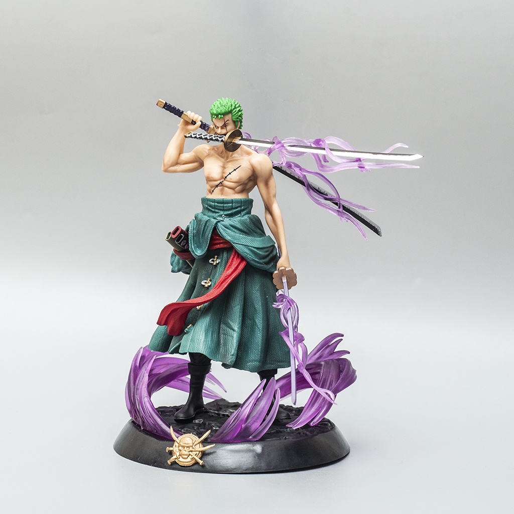Mô hình One Piece Roronoa Zoro Hắc Kiếm đứng cao 21cm Mô Hình Zoro trang trí One Piece Figure Haki Shop