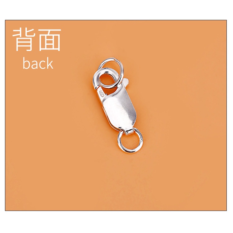█diy゜ S925 Bạc●Khóa Tôm Hùm Hình Chữ Nhật Bằng Bạc 925 Làm Trang Sức Thủ Công Diy
