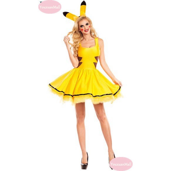 Bộ Đồ Hóa Trang Pikachu Đáng Yêu Cho Người Lớn Dịp Halloween