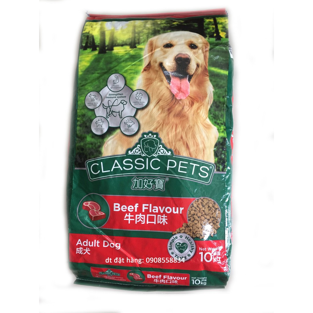 [Có Quà Tặng] Bao 10kg Classic Pets Thức ăn cho chó của Thái Lan