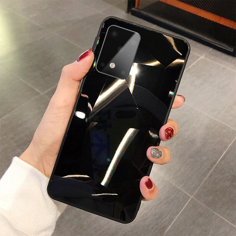 Ốp lưng bề mặt kim cương 3D sang trọng cho Samsung Galaxy A51 A71 S20 Ultra S20+