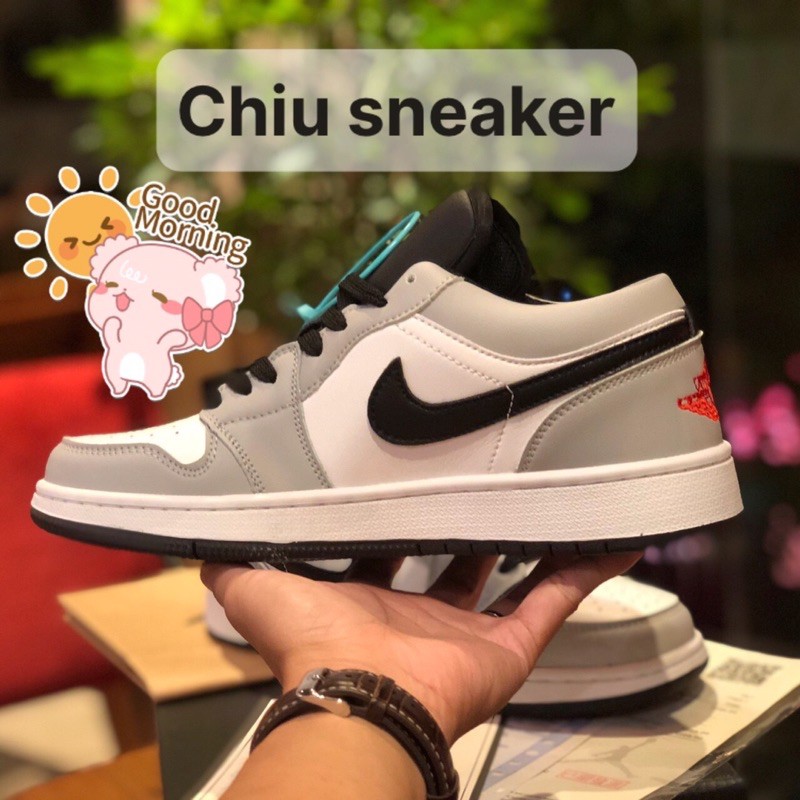 [Full box]+ Free ship giày thể thao Jordan 1 cổ thấp xám [ Jd1 ] [ Jordan xám ] [ Jordan smoke ] | BigBuy360 - bigbuy360.vn