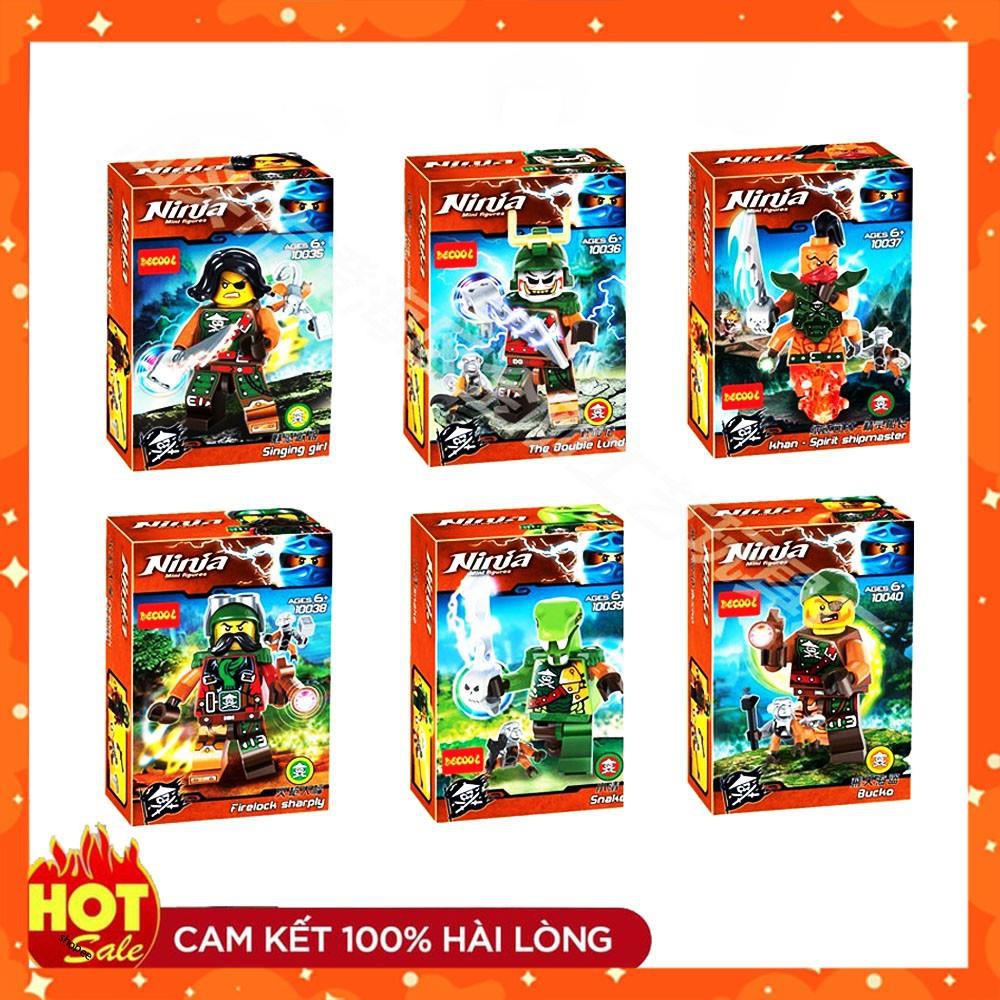 ⚡GIÁ RẺ GIẬT MÌNH ⚡ Đồ chơi xếp hình Lego Minifigures Ninjago DeCool 10035 -10040