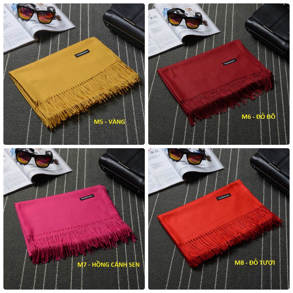 KHĂN QUÀNG CỔ CASHMERE MÀU TRƠN CỰC MỊN ĐẸP freeship  Khăn len cao cấp 12 màu loại đẹp ( ảnh thật và video ) | BigBuy360 - bigbuy360.vn