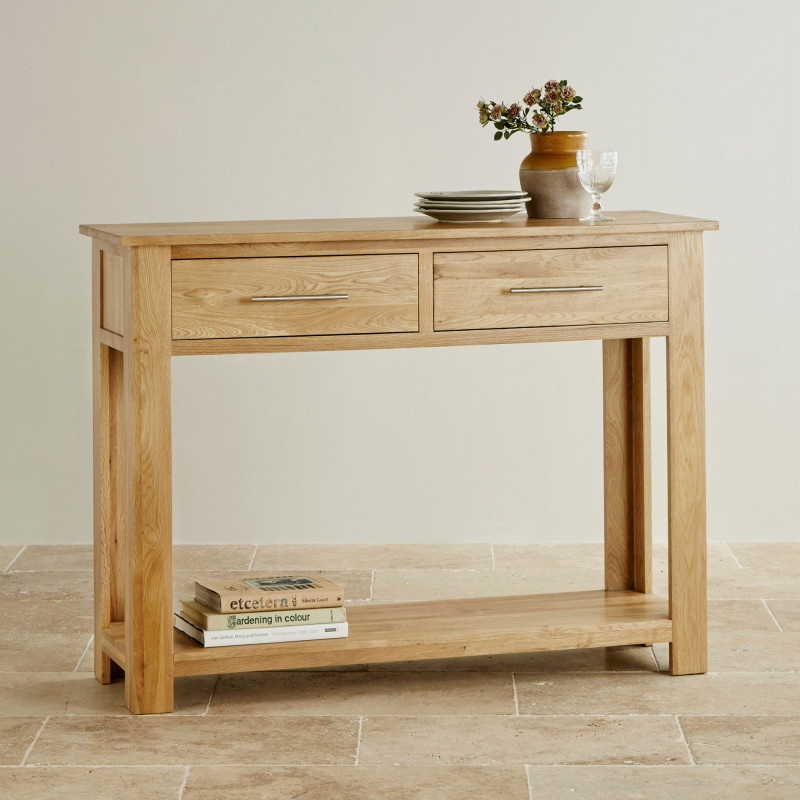Bàn console Rivermead gỗ sồi IBIE