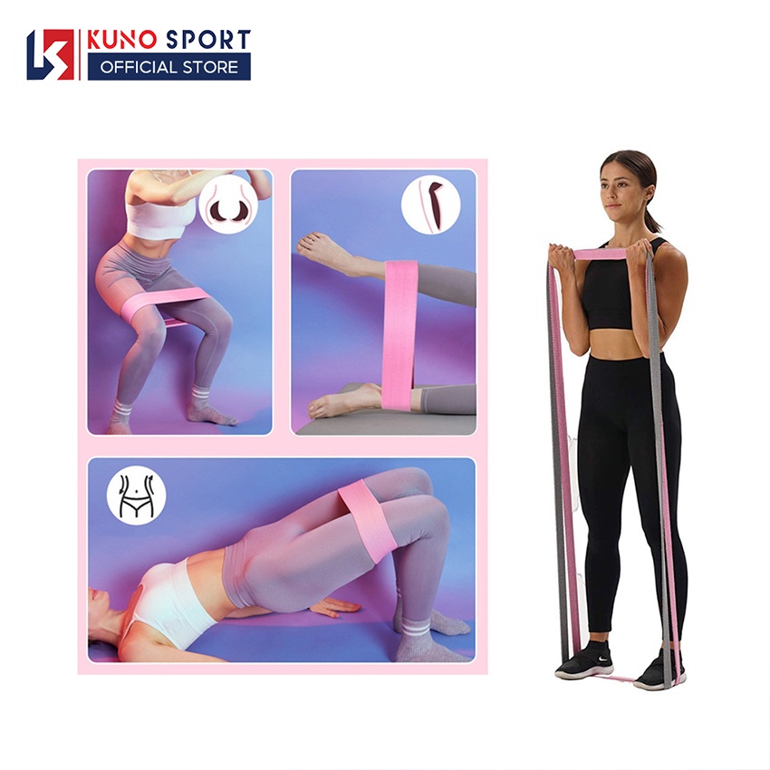 Dây Kháng Lực Tập Yoga KUNO SPORT Hỗ Trợ Tập Mông Đùi Cao Cấp