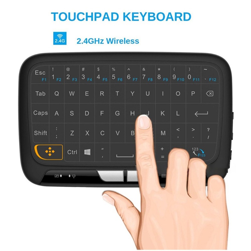 Bàn Phím Không Dây btsg h18 2.4GHz Có Màn Hình Cảm Ứng Cho Android TV Box PC Laptop Htp IPTV