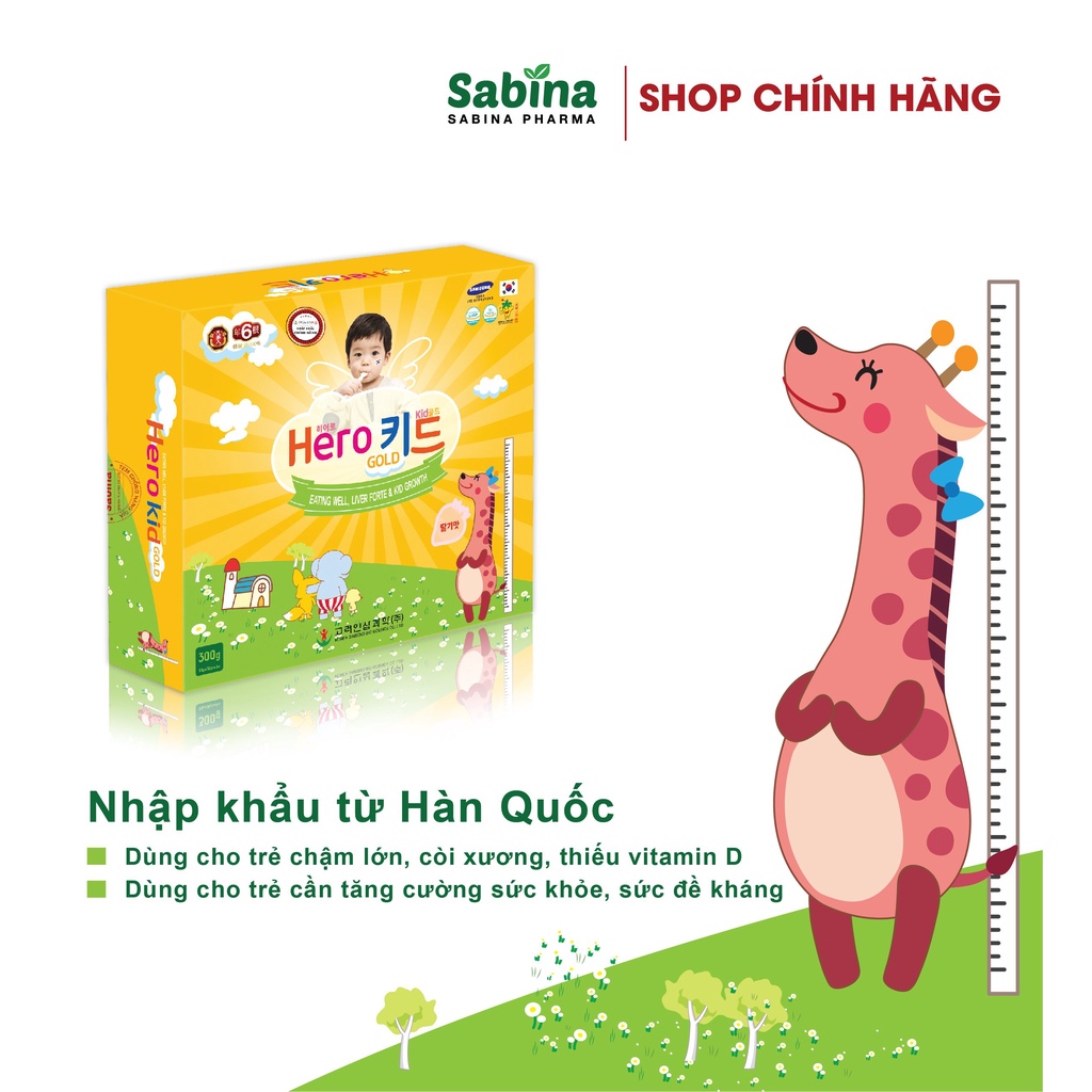 [Chính Hãng] Siro HEROKID GOLD – cho trẻ chậm lớn, còi xương, thiếu vitamin D